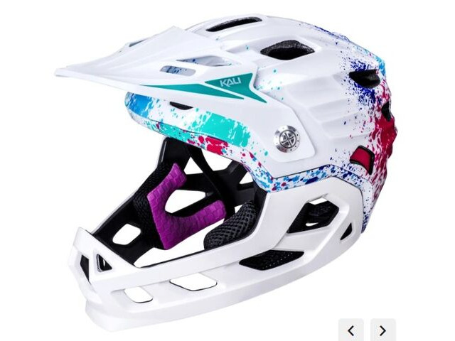 KALI PROTECTIVES Maya Child 50-54cm Full Face with detachable chin piece in Splat click to zoom image