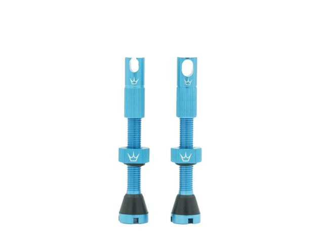 PEATY'S x Chris King Tubeless MK2 Valves 42mm Turquoise click to zoom image