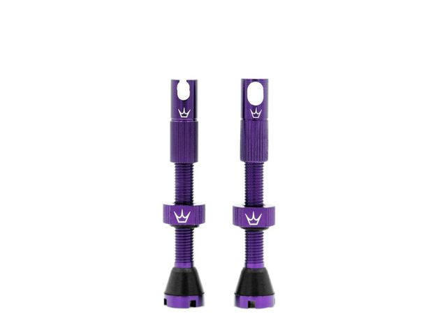 PEATY'S x Chris King Tubeless MK2 Valves 42mm Violet click to zoom image