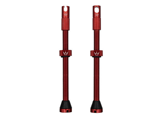 PEATY'S x Chris King Tubeless MK2 Valves 80mm Red click to zoom image