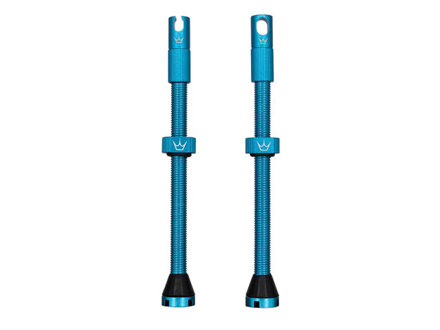 PEATY'S x Chris King Tubeless MK2 Valves 80mm Turquoise click to zoom image