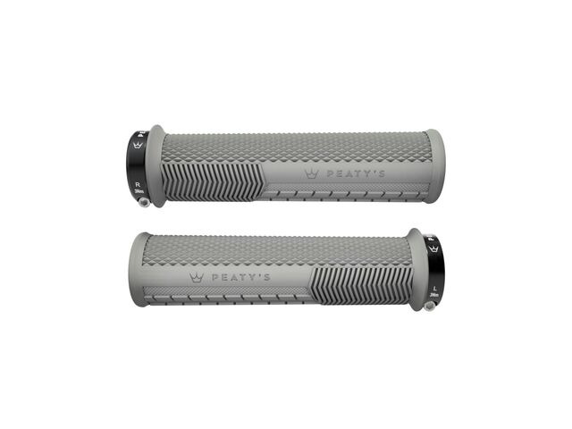 PEATY'S Monarch Knurl Grip Thin (30-32mm) Slate click to zoom image