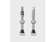 PEATY'S Holeshot Fast Flow Tubeless Valve - 42mm 42mm Silver  click to zoom image