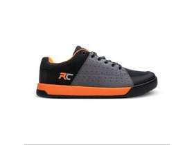 Ride Concepts Livewire Charcoal - Orange Flat Pedal shoe Size UK 8