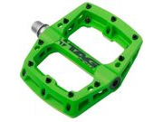 TAG METALS T3 Nylon Flat Pedals with Sealed Bearings  Green  click to zoom image