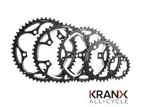 KRANX CYCLE PRODUCTS 94BCD Alloy CNC Narrow-Wide Chainring in Black