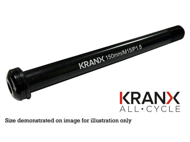 KRANX CYCLE PRODUCTS Rear Thru Axle MTB 167mm 12mm Pitch 1.75" click to zoom image