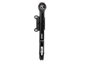 KRANX CYCLE PRODUCTS Anemos MTB/Trekking Alloy Mini Pump With Gauge in Black