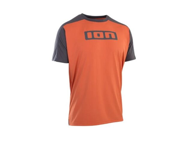 ION CLOTHING Tee Logo Short Sleeve Jersey in Crimson Earth click to zoom image