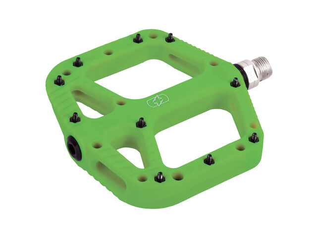 OXFORD Loam 20 Nylon Flat Pedals Green click to zoom image