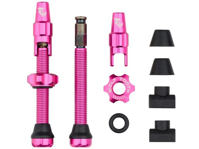 WOLFTOOTH Clik Valve Tubeless Valves in Pink 44mm click to zoom image