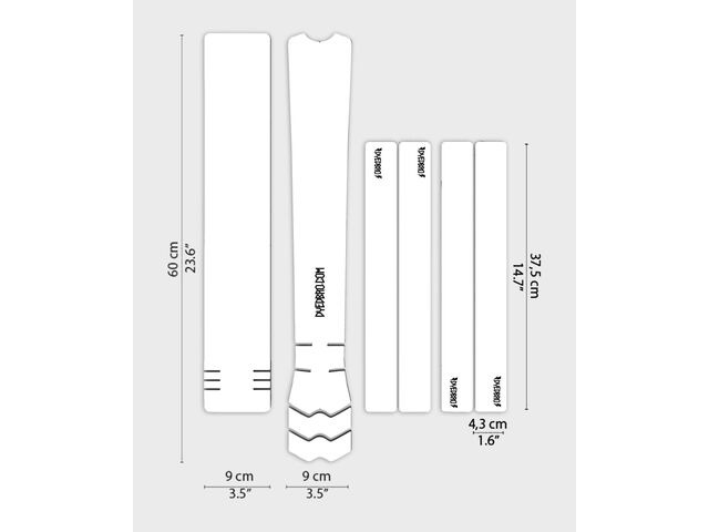 DYEDBRO Frame Protection - Clear Glitter - MTB click to zoom image