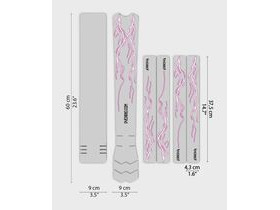 DYEDBRO Frame Protection - Lightning - MTB / Pink