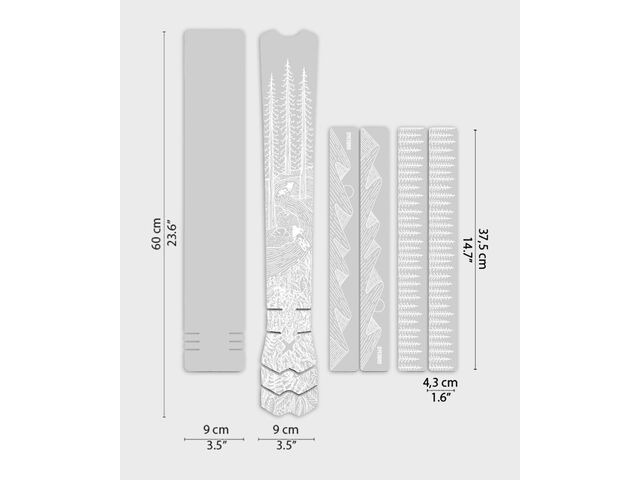 DYEDBRO Frame Protection - OS Illustration - Gloss / White click to zoom image