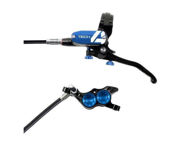 HOPE Tech 4 E4 in black-blue with normal hose click to zoom image