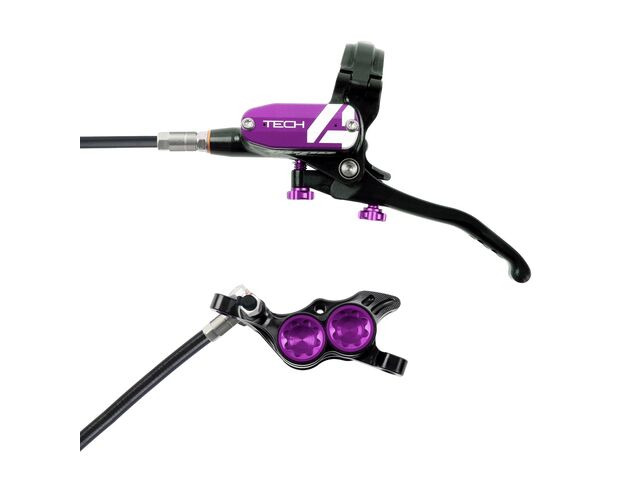 HOPE Tech 4 E4 in black-purple with normal hose click to zoom image