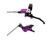 HOPE Tech 4 V4 in Black - Purple with braided hose 