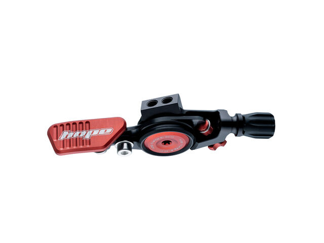 HOPE Seatpost Dropper Lever in Black - Red click to zoom image