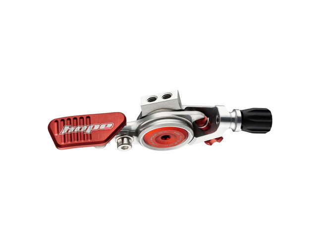 HOPE Dropper Post Lever Silver - Red click to zoom image