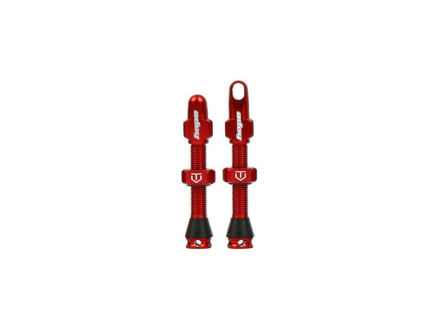 HOPE Tubeless Valve Pair 40mm in Red click to zoom image