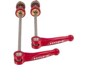HOPE Wheels Skewers Steel Pair Red