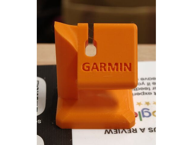 RUSH 3D Printed Garmin Watch stand with cutout for charging cable click to zoom image